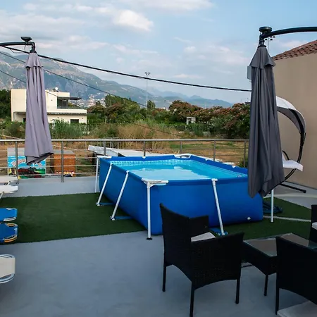 Red Harmony By The Sea Pool And Balcony * Calamata