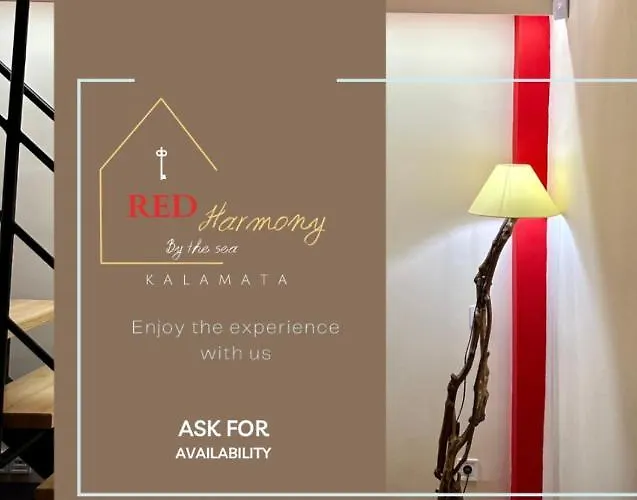 Red Harmony By The Sea Pool And Balcony 칼라마타